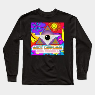 Psychedelic Flower Logo Long Sleeve T-Shirt